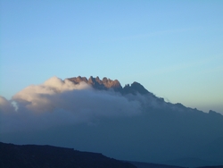 Close up view of Mawenzi peak