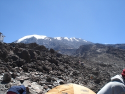 view from camp to peak