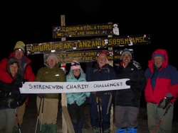 at Uhuru peak