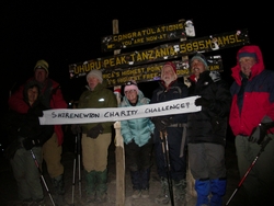 at Uhuru peak