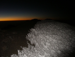Dawn with ice