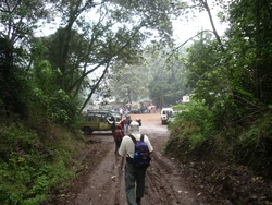 arriving at Mweka Gate