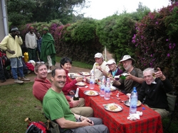 champagne lunch at Mweka Gate