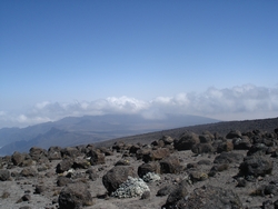 View over Shira plateau