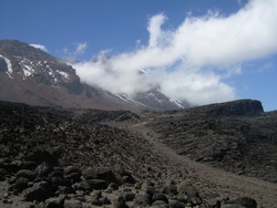 The lava tower in the distance